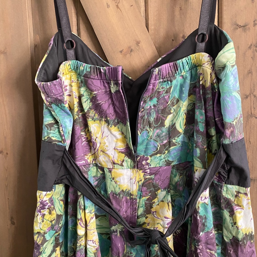 Torrid Floral TEA DRESS - Women's 14 Layered Tulle Underskirt Cottagecore - Picture 6 of 13